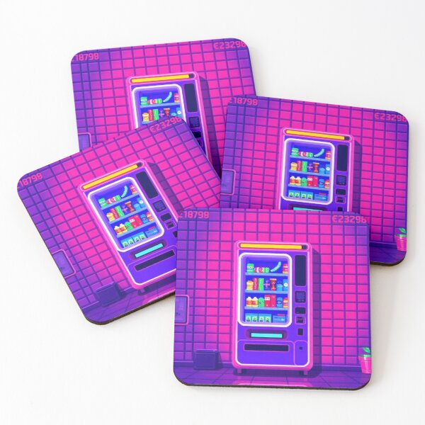 Item preview, Glowing Pixel Retro Vending Machine designed and sold by Asiantrendzz.
