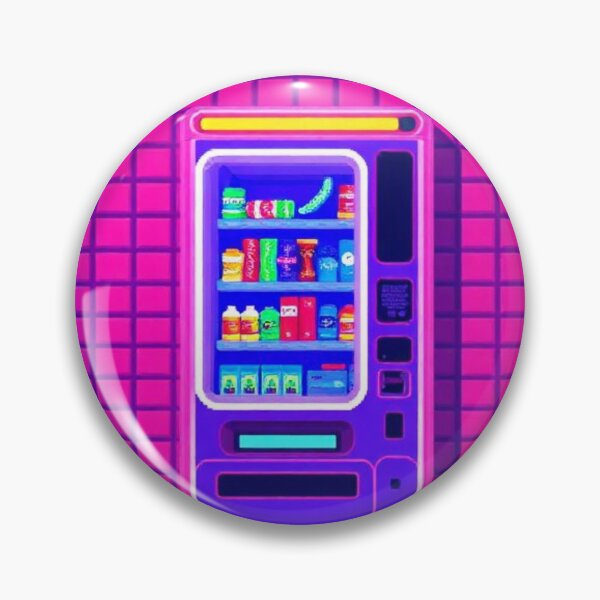 Item preview, Glowing Pixel Retro Vending Machine designed and sold by Asiantrendzz.