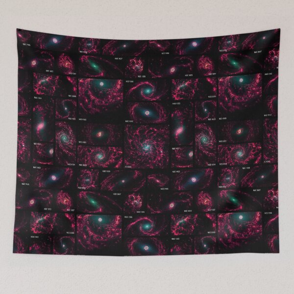 Item preview, Hot Pink Vibrant Pink Nebula Galaxy Print - JWST Cosmic Art designed and sold by 2sweetsDesign.