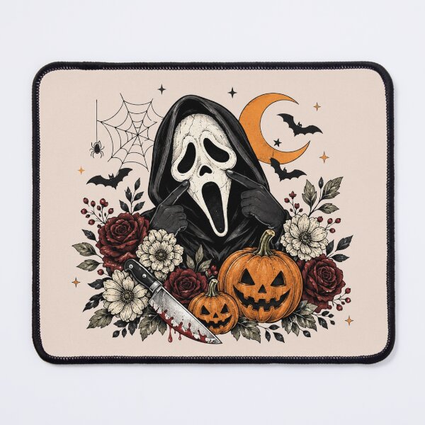 Item preview, Ghostface Pumpkin Floral Halloween, Retro Horror Ghost, Spooky Season, Halloween Pumpkin Gift designed and sold by Cchotlan.