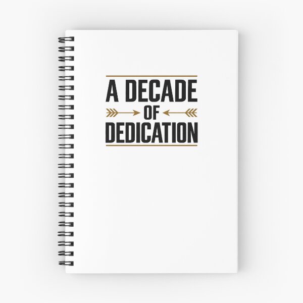 Item preview, Ten Years Of Dedication Milestone Typography designed and sold by elderberry.