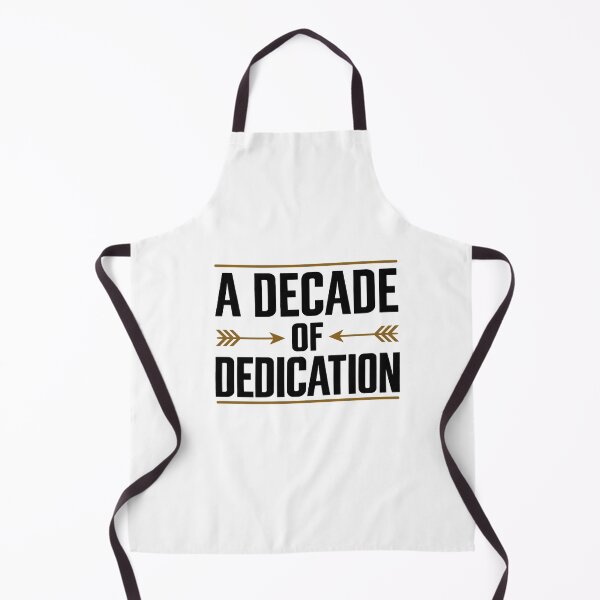 Item preview, Ten Years Of Dedication Milestone Typography designed and sold by elderberry.