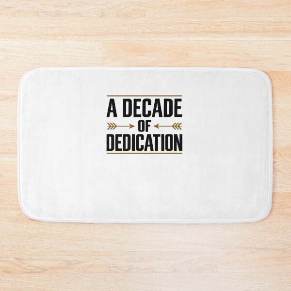 Item preview, Ten Years Of Dedication Milestone Typography designed and sold by elderberry.