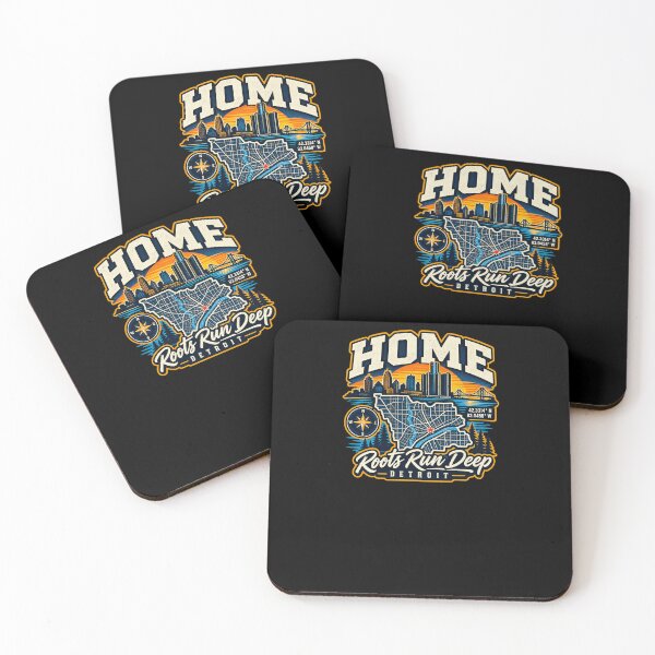 Item preview, Funny Home Roots Run Deep City Pride Detroit Art designed and sold by elderberry.