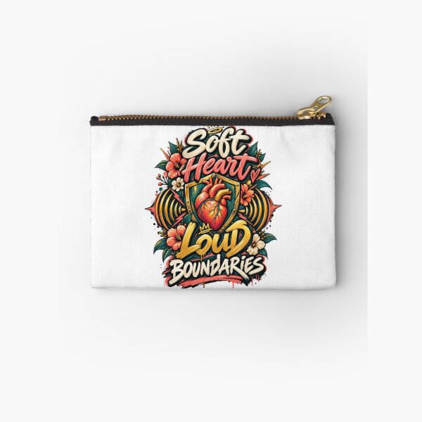 Item preview, Soft Heart Loud Boundaries Floral Graffiti designed and sold by Mosslume Studio.