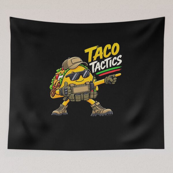 Item preview, Funny Taco Tactics Funny Tactical Taco Art designed and sold by elderberry.