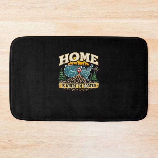 Item preview, Home Roots United States Map With Heart Pin designed and sold by elderberry.