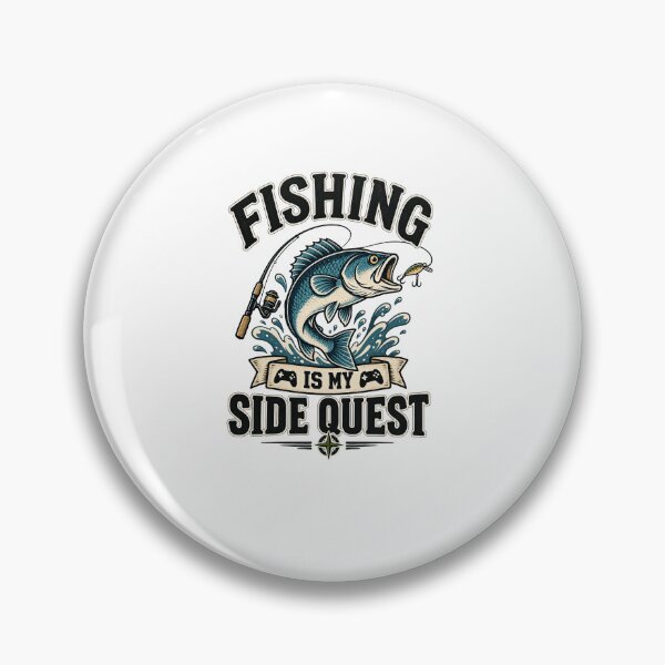Item preview, Fishing Is My Side Quest Gamer Angler designed and sold by elderberry.
