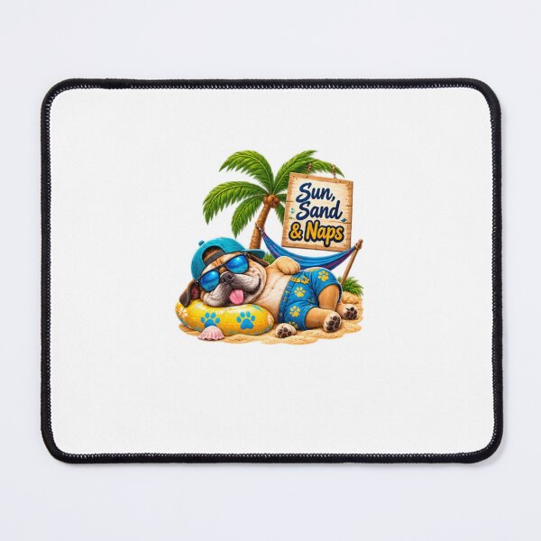 Item preview, Funny Summer Beach Dogs– Cute Tropical Dog Vacation & Beach Vibes. designed and sold by kissing Pets.