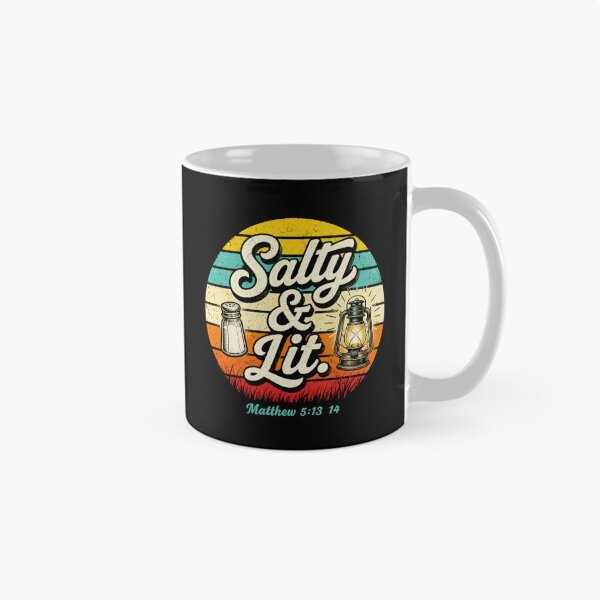 Item preview, Salty & Lit Matthew 5:13-14 Salt and Light Retro Sunset Christian Faith designed and sold by ChristianLife.