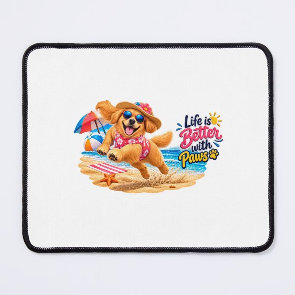 Item preview, Funny Summer Beach Dogs– Cute Tropical Dog Vacation & Beach Vibes. designed and sold by kissing Pets.