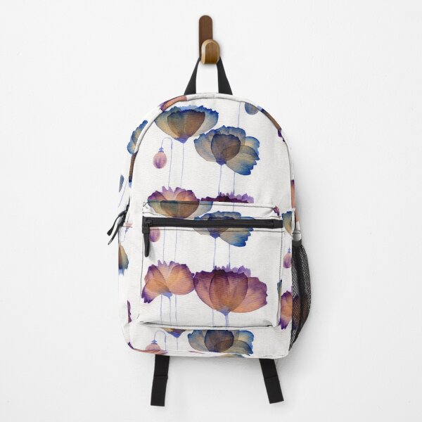 Item preview, Glass Poppies - Blue & Purple designed and sold by Aileen David.