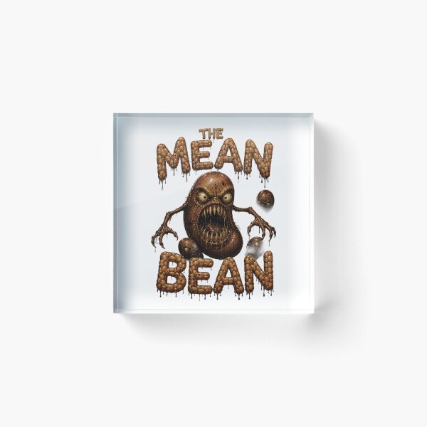 Item preview, The Mean Bean - Funny Scary Monster Bean Horror Comedy designed and sold by HorrorWorldWeb.