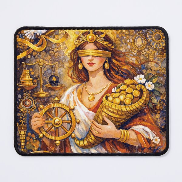 Item preview, Fortuna illustration – Roman Goddess of Fortune and Luck designed and sold by GalleryKauffeld.