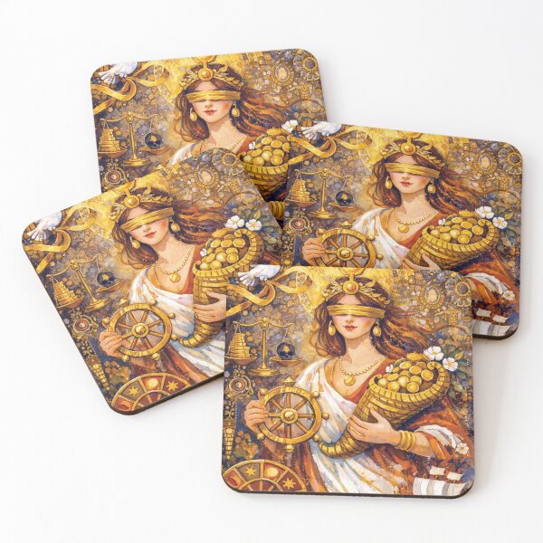 Item preview, Fortuna illustration – Roman Goddess of Fortune and Luck designed and sold by GalleryKauffeld.