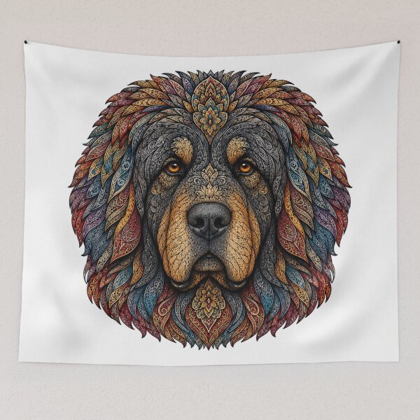 Item preview, Tibetan Mastiff designed and sold by PaintedbyCarol.