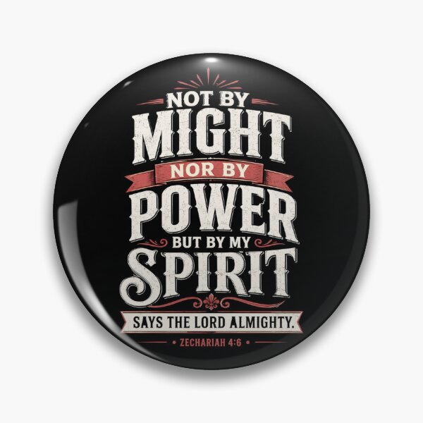 Item preview, Not By Might Nor By Power Zechariah 4:6 designed and sold by ChristianLife.