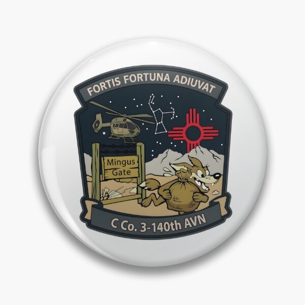 Item preview, C Company 3-140th Aviation Regiment Fortis Fortuna Adiuvat Insignia Patch designed and sold by CharlieDesings.