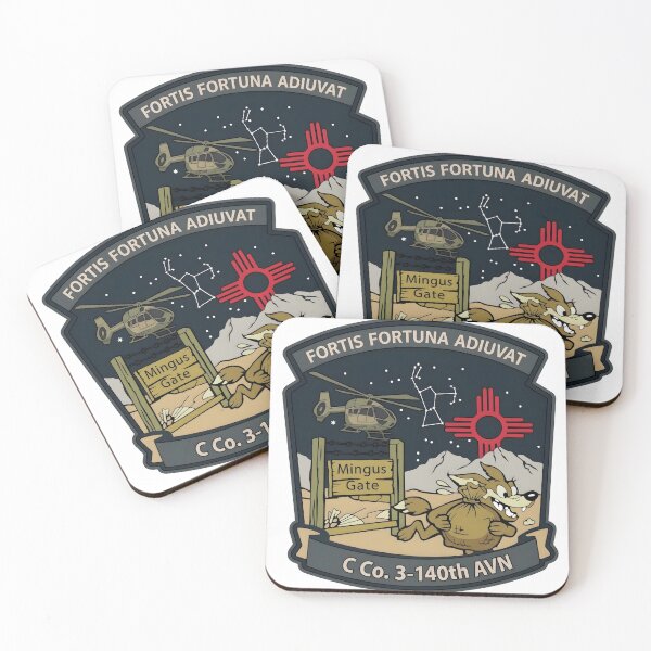 Item preview, C Company 3-140th Aviation Regiment Fortis Fortuna Adiuvat Insignia Patch designed and sold by CharlieDesings.