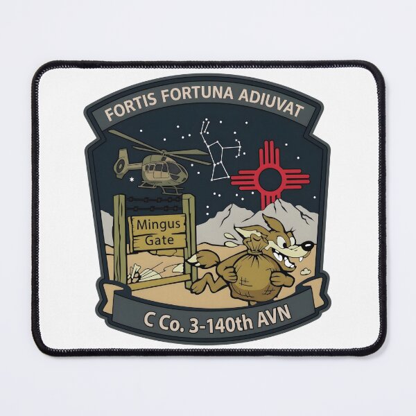 Item preview, C Company 3-140th Aviation Regiment Fortis Fortuna Adiuvat Insignia Patch designed and sold by CharlieDesings.