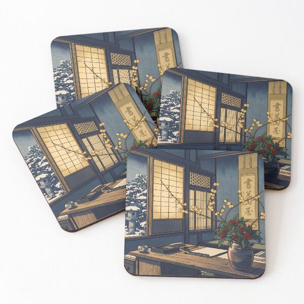 Item preview, Ukiyo-e Wintersweet Senryo Ikebana Art designed and sold by conohitoAI-ArtGallery.
