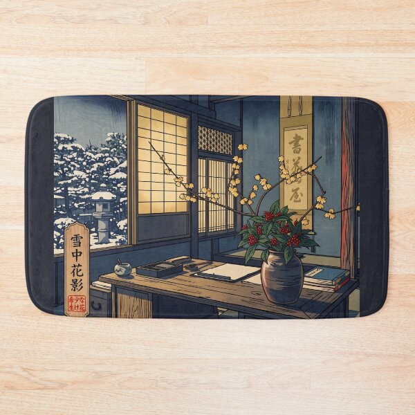Item preview, Ukiyo-e Wintersweet Senryo Ikebana Art designed and sold by conohitoAI-ArtGallery.