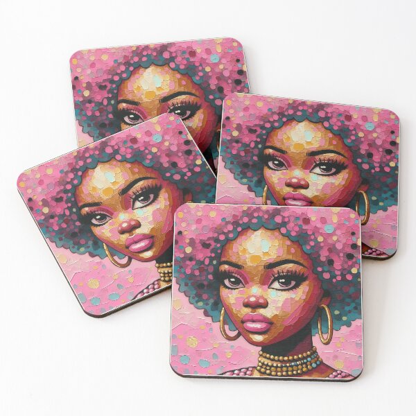 Item preview, Pink Afro Girl designed and sold by Tootley.