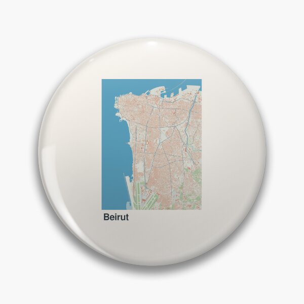Artikelvorschau, Minimalistische Kartenkunst aus Beirut entworfen und verkauft von MapsNerd.