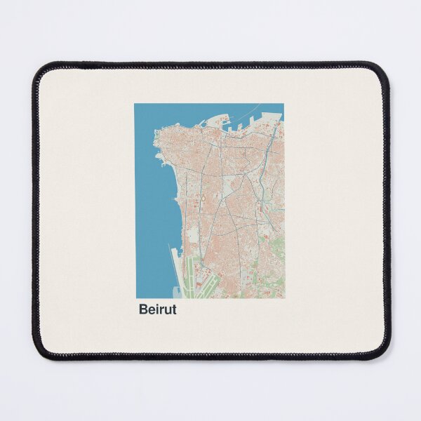 Item preview, Beirut Minimalistic Map Art designed and sold by MapsNerd.