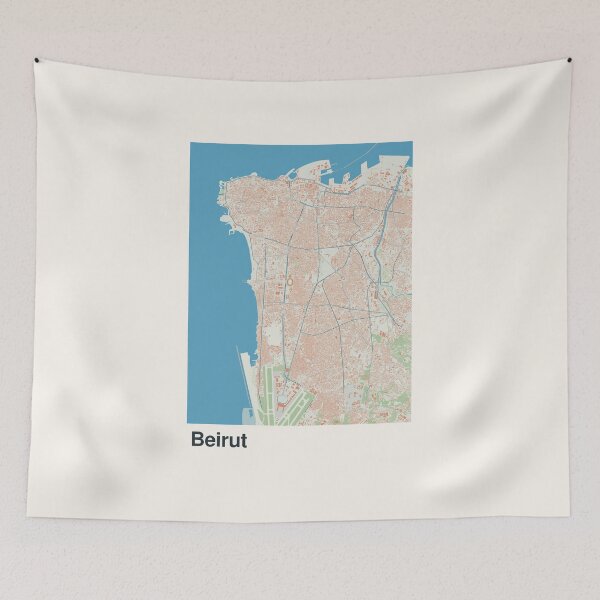 Item preview, Beirut Minimalistic Map Art designed and sold by MapsNerd.