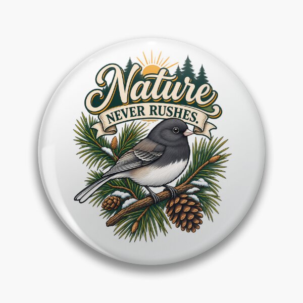 Item preview, Nature Never Rushes | Vintage Woodland Bird Design for Slow Living designed and sold by Mambila.