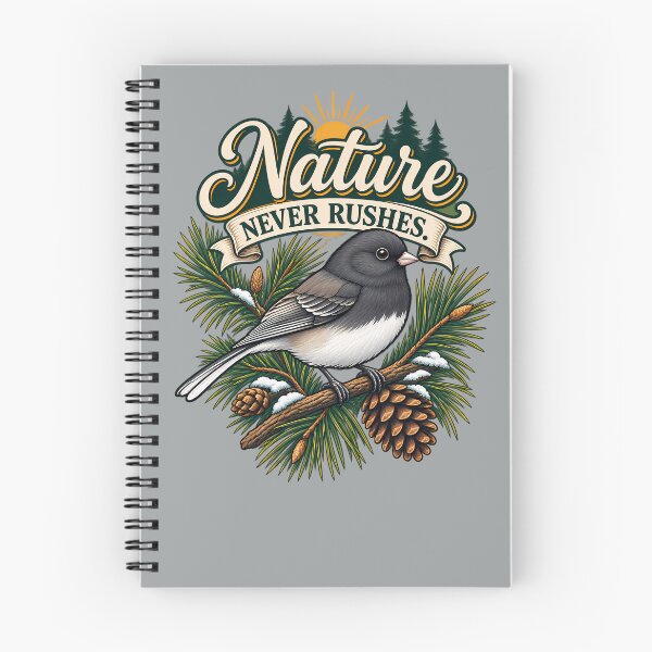 Item preview, Nature Never Rushes | Vintage Woodland Bird Design for Slow Living designed and sold by Mambila.