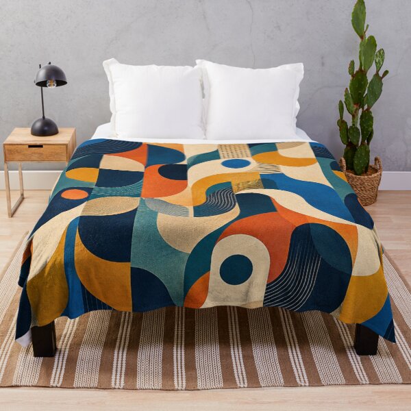 Item preview, Retro Bauhaus Geometric Wave Pattern designed and sold by BellStudios.