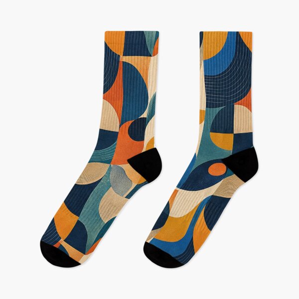 Item preview, Retro Bauhaus Geometric Wave Pattern designed and sold by BellStudios.