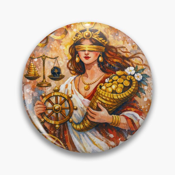 Item preview, Roman Goddess Fortuna Painting – Queen of Fortune and Luck designed and sold by GalleryKauffeld.