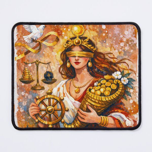 Item preview, Roman Goddess Fortuna Painting – Queen of Fortune and Luck designed and sold by GalleryKauffeld.