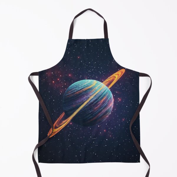 Item preview, Blue-Violet Yellow-Orange Ringed Planet #1 designed and sold by Jadelight's AI Slop.