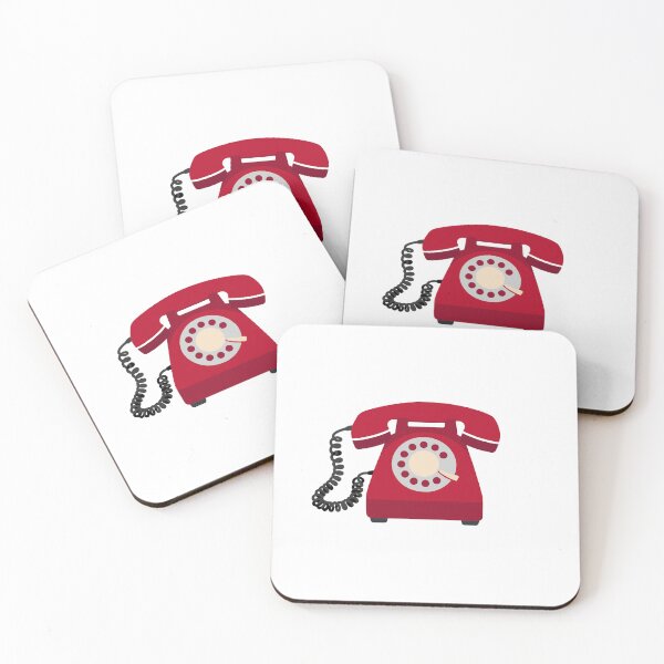 Item preview, Red retro rotary dial telephone designed and sold by Kisho.
