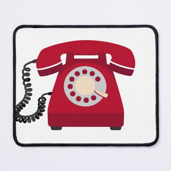 Item preview, Red retro rotary dial telephone designed and sold by Kisho.