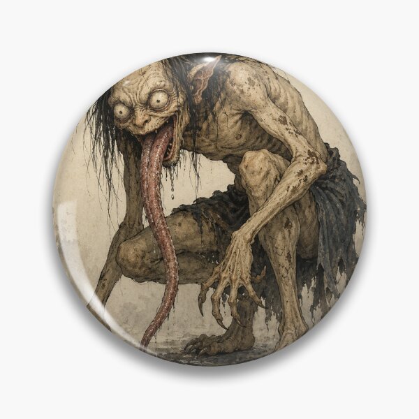 Item preview, Creepy Akaname Yokai Woodblock designed and sold by Ocelot-T.