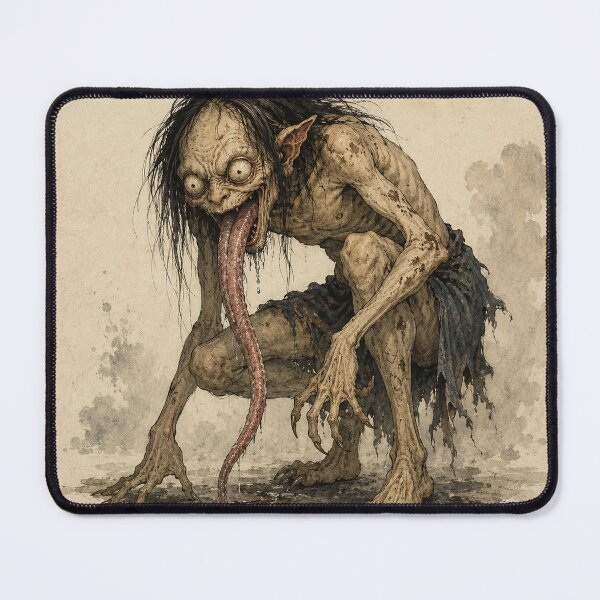 Item preview, Creepy Akaname Yokai Woodblock designed and sold by Ocelot-T.