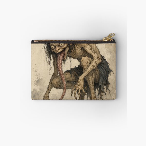 Item preview, Creepy Akaname Yokai Woodblock designed and sold by Ocelot-T.