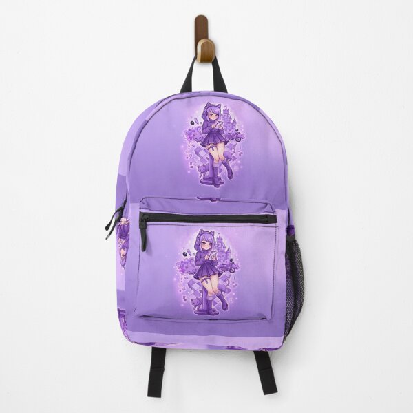Item preview, Pastel Goth Anime Gamer Girl: Purple Aesthetic Cat Headphones & Castle designed and sold by CuteKats.