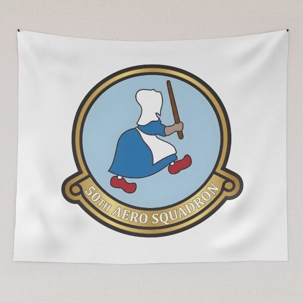 Item preview, 50th Aero Squadron Dutch Girl Emblem Patch designed and sold by CharlieDesings.