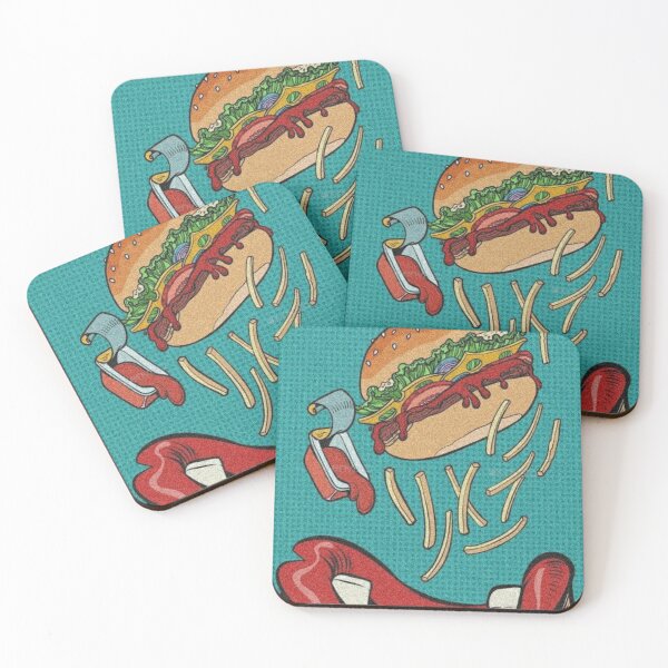 Item preview, Retro Pop Art Burger and Fries Vintage Comic Poster designed and sold by cezzarie.
