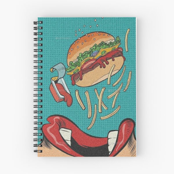 Item preview, Retro Pop Art Burger and Fries Vintage Comic Poster designed and sold by cezzarie.