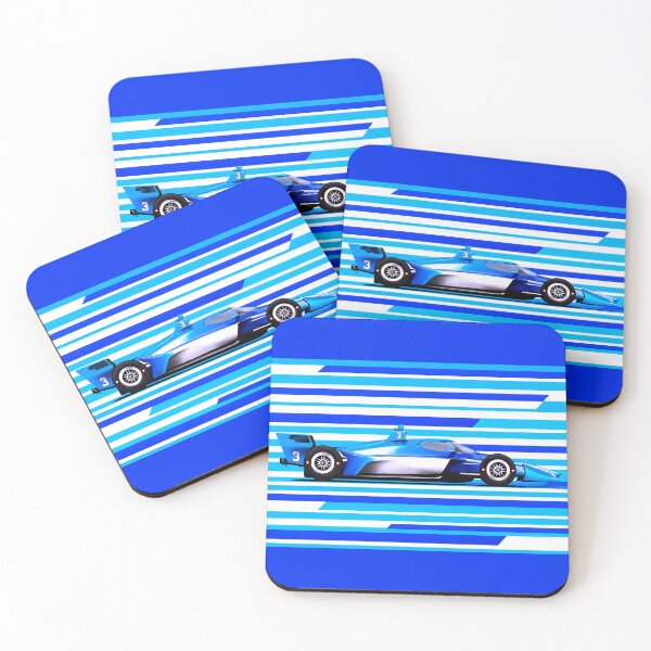 Item preview, #3 Scott McLaughlin Blue Race Car designed and sold by PitWallArt.