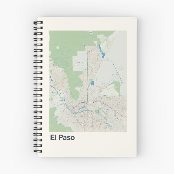 Item preview, El Paso Minimalistic Map Art designed and sold by MapsNerd.