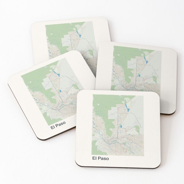Item preview, El Paso Minimalistic Map Art designed and sold by MapsNerd.