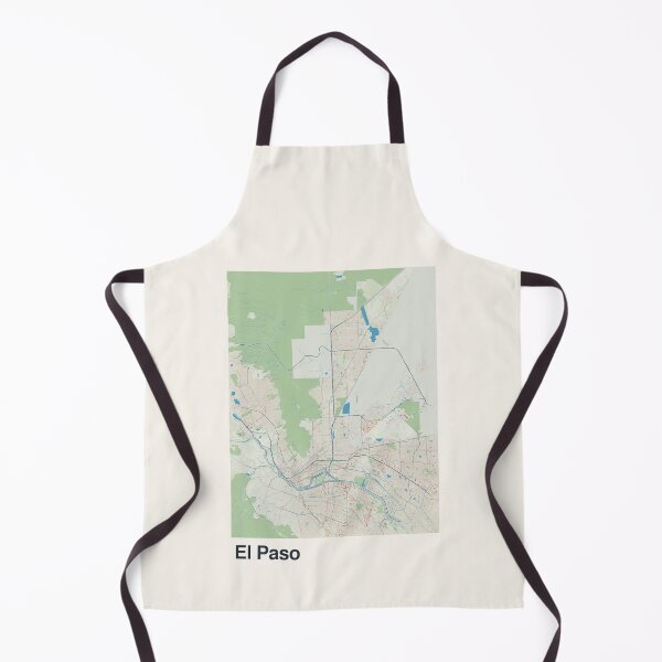 Artikelvorschau, Minimalistische Kartenkunst von El Paso entworfen und verkauft von MapsNerd.